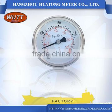 Supplier of china products accuracy 1.6% or 2% wutt bimetal Metal Protected Industrial Thermometer
