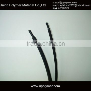 Black wire splice terminal heat shrink sleeve