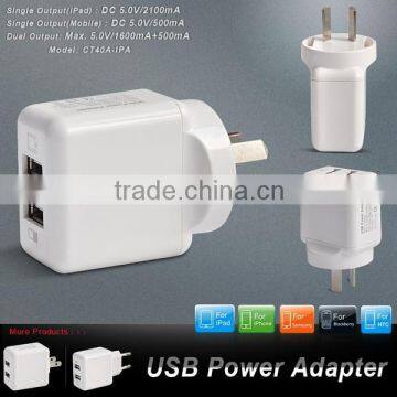 2016 New product 5v 2.4A wall portable usb charger for iphone 6