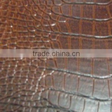 Crocodile emboss,printed,Chromatography pvc bag leather