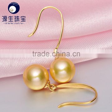fine jewelry japanese white and golden 8--9mm akoya pearl earrings for sales