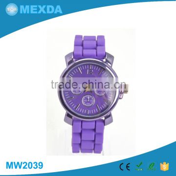 Hot selling casual silicone band japan movt custom logo wrist watches