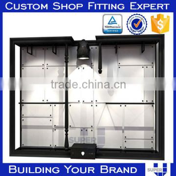 Tailor made good quality glass wood display cabinets