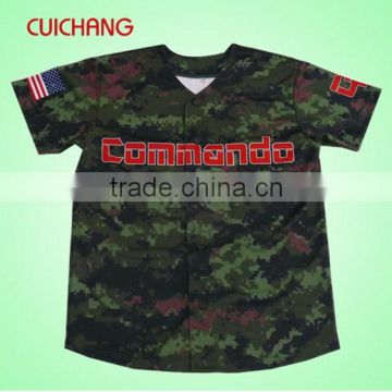 Custom dye sublimation baseball jerseys&full dye sublimation baseball jerseys&sublimated baseball jersey cc-585