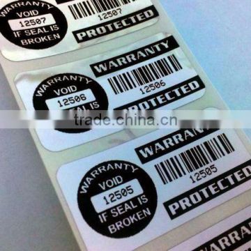 customized waterproof removable adhesive sticker