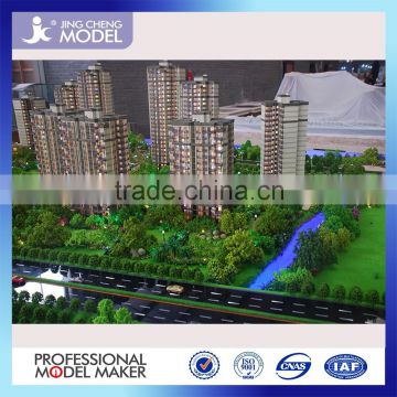 Plastic building model,miniature famous architectural model making with beautiful water effect
