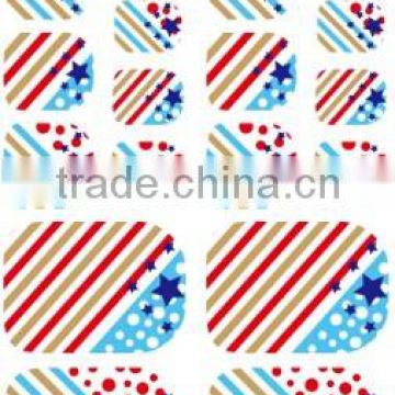 Convenience godness style colorful decoration nails wrap art toe nail sticker