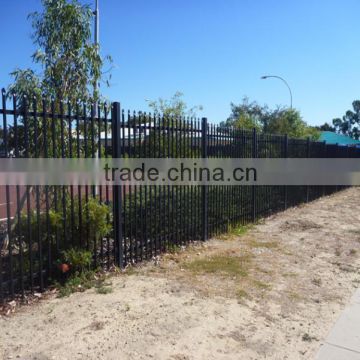 Australia Black Heavy Duty Tubular Garrison Fencing/Garrison Fence
