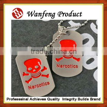 Best wholesale custom cheap aluminum dog tag with own design