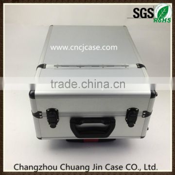 Aluminum tool case with trolley