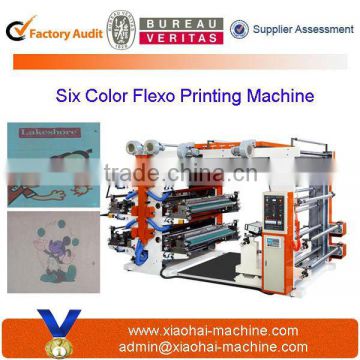 6 color flexographic printing machine