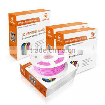 1.75mm PLA ABS filament with vocuum package , MINGDA 3d printing material for sale