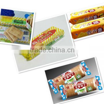 High speed square biscuits on edge packing machine