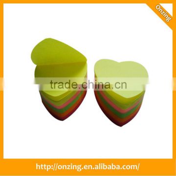 Onzing well-sold heart shaped sticky notes