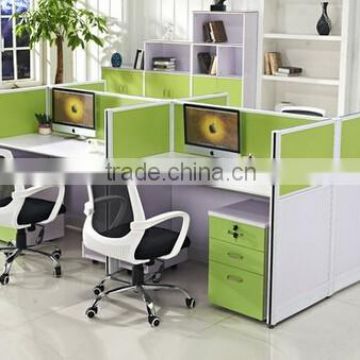 4 seat office workstation cubicle