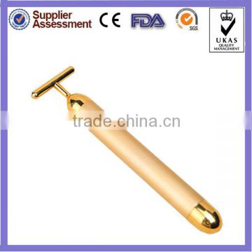 T-shaped 24k beauty bar massager beauty bar for face lifting/anti-wrinkle