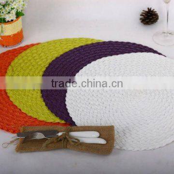 Personalized PP placemat/Round Woven PP tablemats/mats