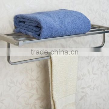 Wall mounted Stainless steel hotel style towel rack(ISO Approved)