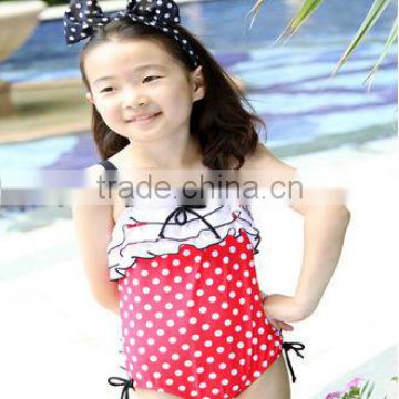 2013 new design factory price cute wholesales baby girls onepiece swimwear