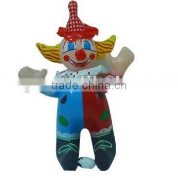 Fashionable pvc inflatable inflatable clown cartoon character for kids,promotion pvc toys for good quality