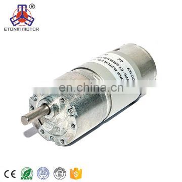 Micro DC gear motor with metal spur gears for actuator, electric lock, vending machine