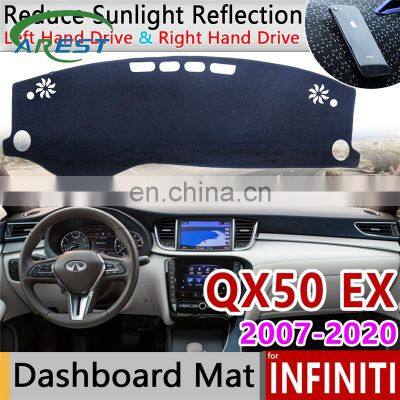 for Infiniti QX50 EX35 EX37 EX30d 2007~2020 J50 II MK2 Anti-Slip Mat Dashboard Cover Pad Sunshade Dashmat Carpet Car Accessories