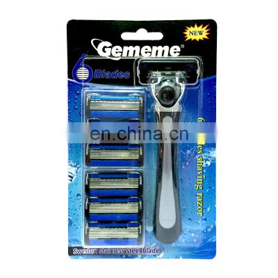 Hot selling design men shaver hair trimmer replaceable blade men face shaver