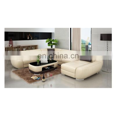 Genuine Leather Sectional Sofas Living Room Sofa and Chairs Design Large Sofa Setting Manufacturers