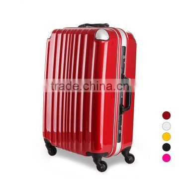 aluminium hardshell abs+pc trolley case / polycarbonate luggage