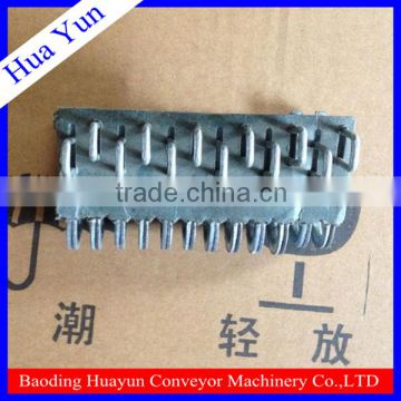 baoding huayun factory price belt conveyor with steel belt fastener