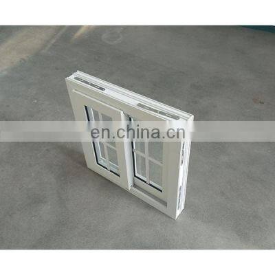 pvc sliding window with single glass and plastic frame cheapest window