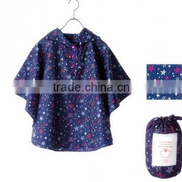 Toddler Custom Pattern Polyester Rain Poncho For Toddlers