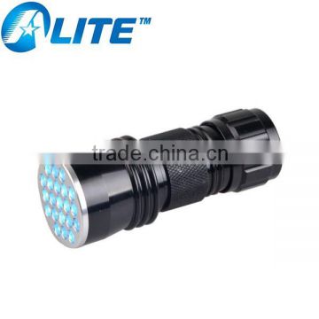 LED UV Flashlight Small 380-385nm Wave Band 21 LED UV Flashlight