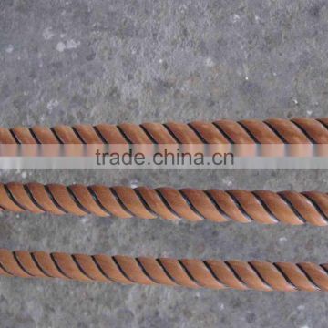 Sold wood twisted wire Chinese oak wooden moulding birch wooden moulding