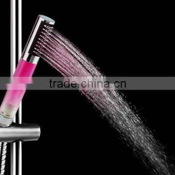Temperature controlled ABS led shower head