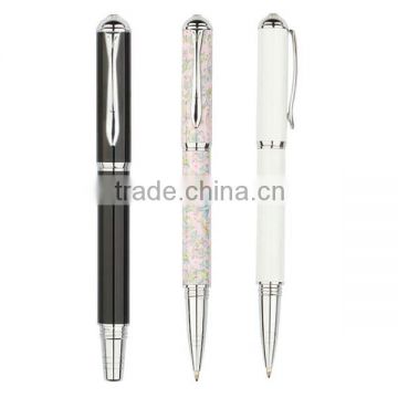 High metal roller pen with heat transfer printing