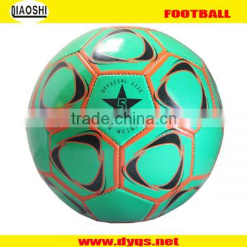2016 PVC new design Machine Stitched football logo could be printed