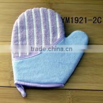 bath exfoliating gloves flax sponge DZM1921-2c