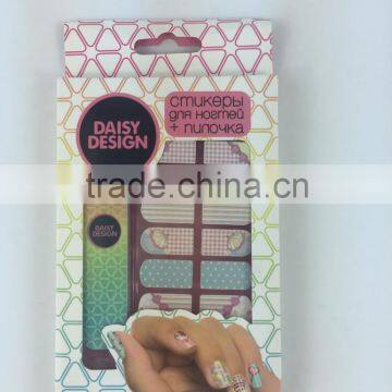 Safe Non-toxic Girls Nail Art sticker New Product Hot Selling