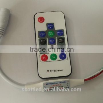 2048pixels controlled LED2813-X Mini RF Wireless WS2811//WS2812B/TM1804/TM1809/INK1003 Dream Color Controller