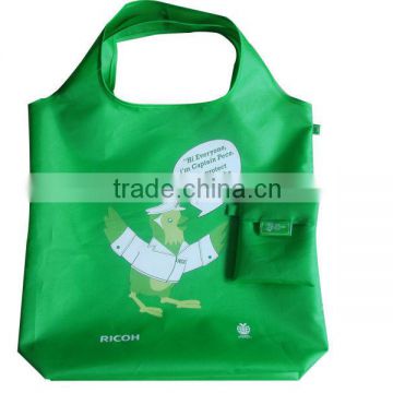 Promotional plain polyester foldable Bag For Shopping