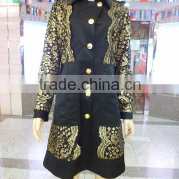 Newest Embroidered Coat, Muslim Coat Jacket, OEM, Ladies Clothing Factory