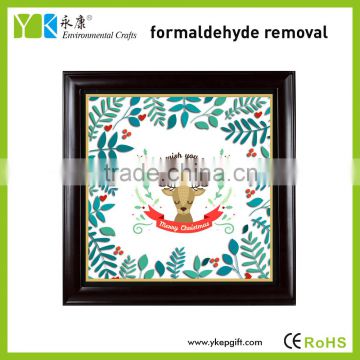 Best selling beautiful decorative resin wood carved and painted wall hanging frames