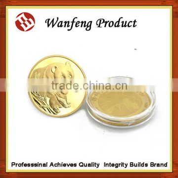 High quality with custom design two tone panda coin