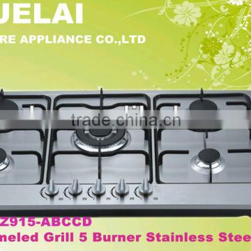2013 Model Stainless Steel Top 5 Burner Gas Stove Z915-ABCCD