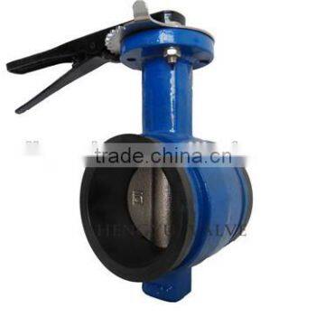 Groove end wafer butterfly valve-hand lever