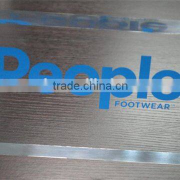 wholesale china clear high quality color acrylic logo block