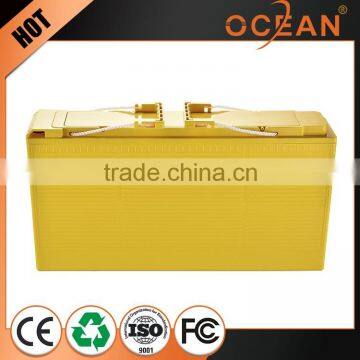 Discharge current customized flat top 12V 150ah battery ups