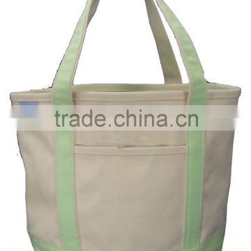 Hot Sell Canvas Heavy Duty Tote Bag with Zipper for Shopping (YX-Z113)