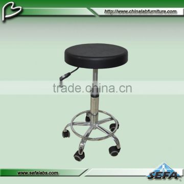 Rotating Round Computer Lab Stool Chairs With Wheels
